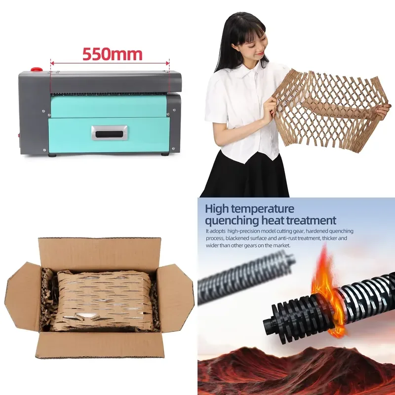 

2026 CE 550 Eco-friendly Packaging Solution Recycling Carton Box Small Cardboard Shredder Desktop Corrugated Cutting Carton