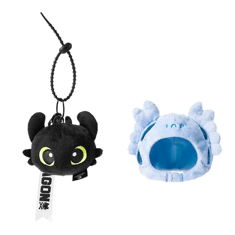 Genuine How to train a dragon Crab Velvet Cute Pocket Toothless Baby Night Devil Plush Pendant Cartoon Bag Hanging Key Chain view 4