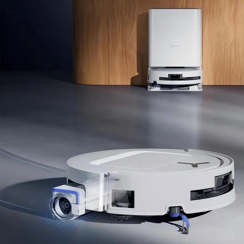 ECOVACS T80 กลองแรงดันคงที่ Active Cleaning การกวาดพื้นและการลากหุ่นยนต์กวาดอัจฉริยะในตัว