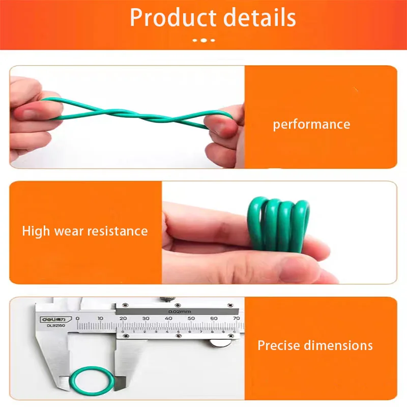 FKMCS5.5/5.7mm Fluororubber O-ring Oil Seal Gasket Waterproof and High Temperature Resistant