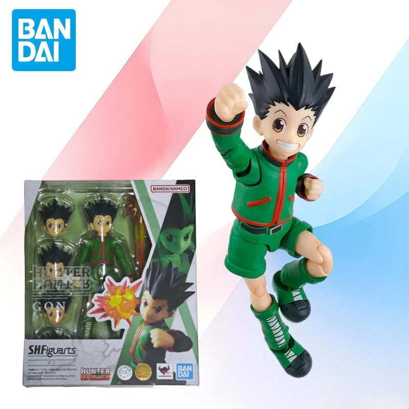 

Bandai Original Genuine Figure Hunter x Hunter Model Kit Anime Figures SHF Gon Freecss Collection Action Figure Toys Gifts