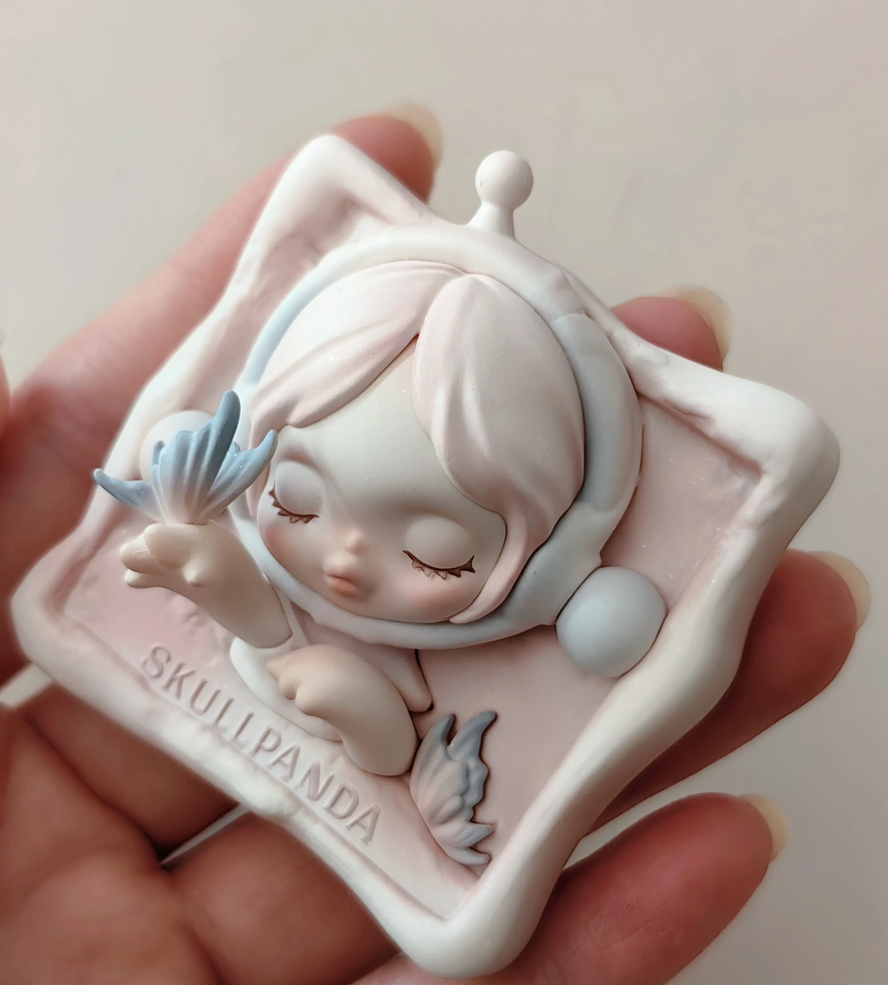 Подлинная слепая коробка Popmart Skullpanda, серия Paradox, магнит на холодильник, фигурка куклы, модная игрушка, украшение, загадочная коробка, сюрприз Gif