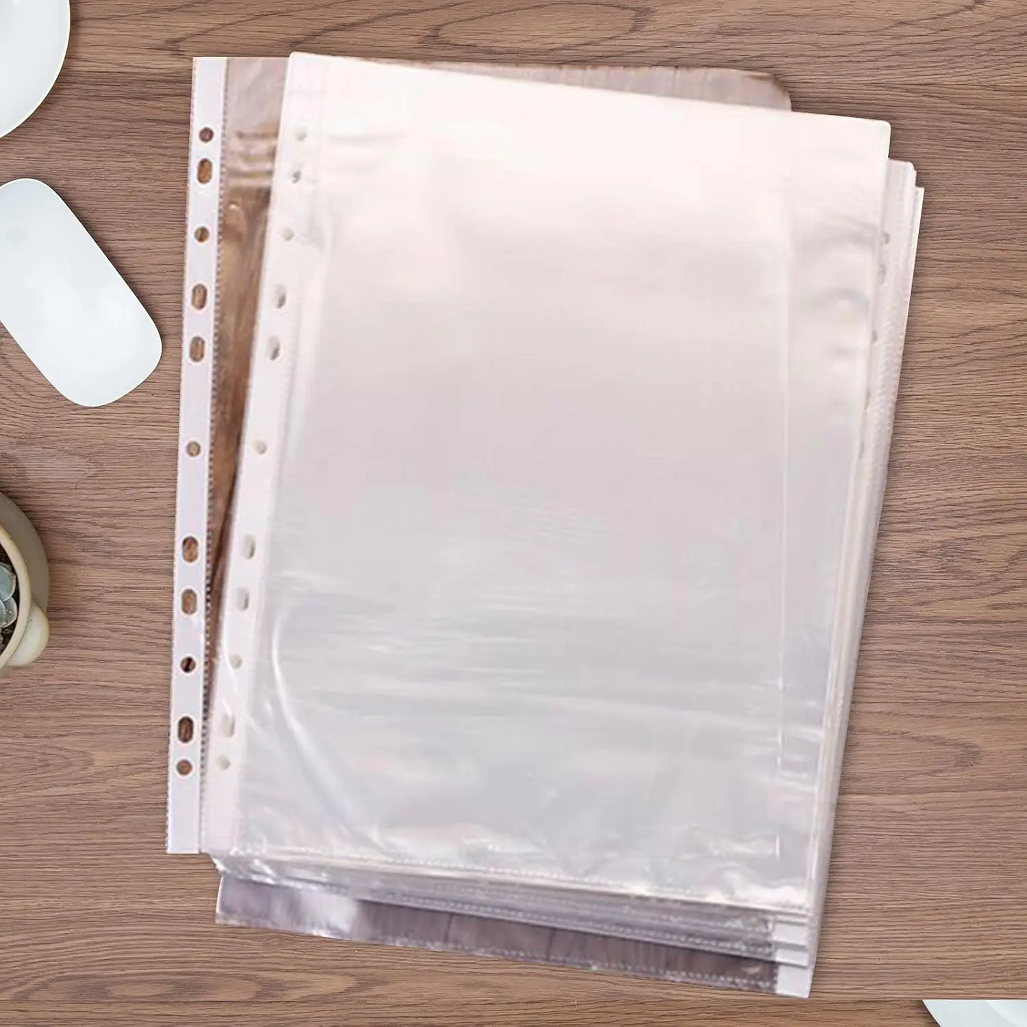 

100 Pcs A4 Clear Document Folder, Waterproof Case Transparent Document Bag Paper Holder File Folder