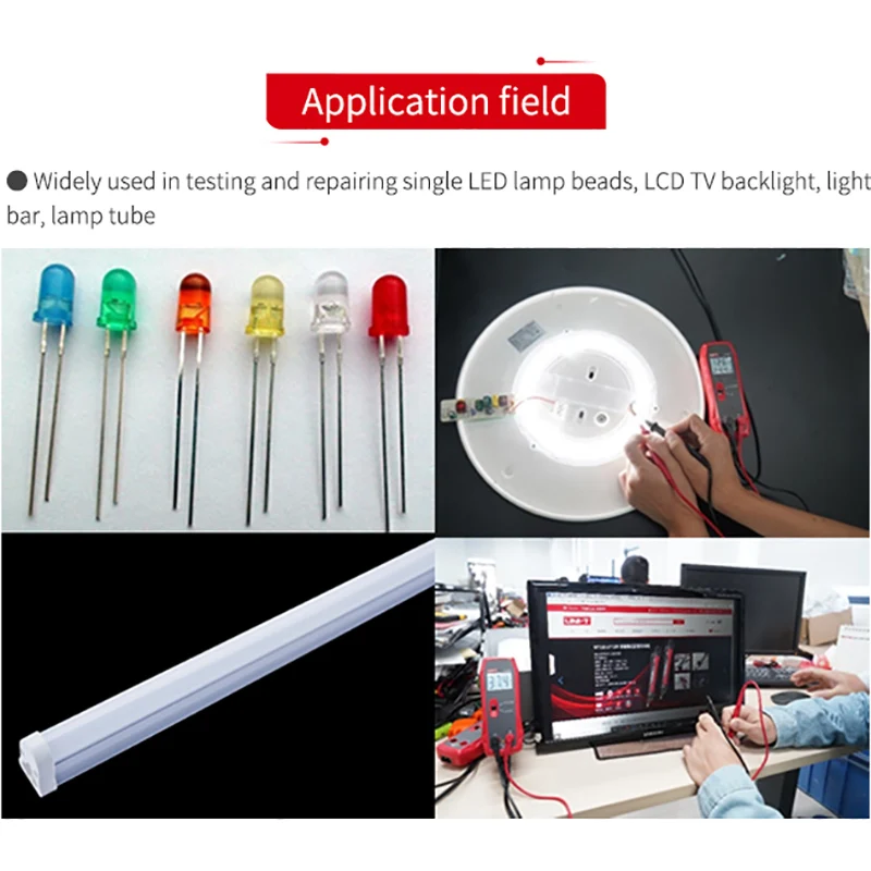 UNIT UT659A Voltage Tester for TV Backlight Repair, Tests Single LEDs & Strips, Auto-Identify Polarity, Wide Voltage Input 8