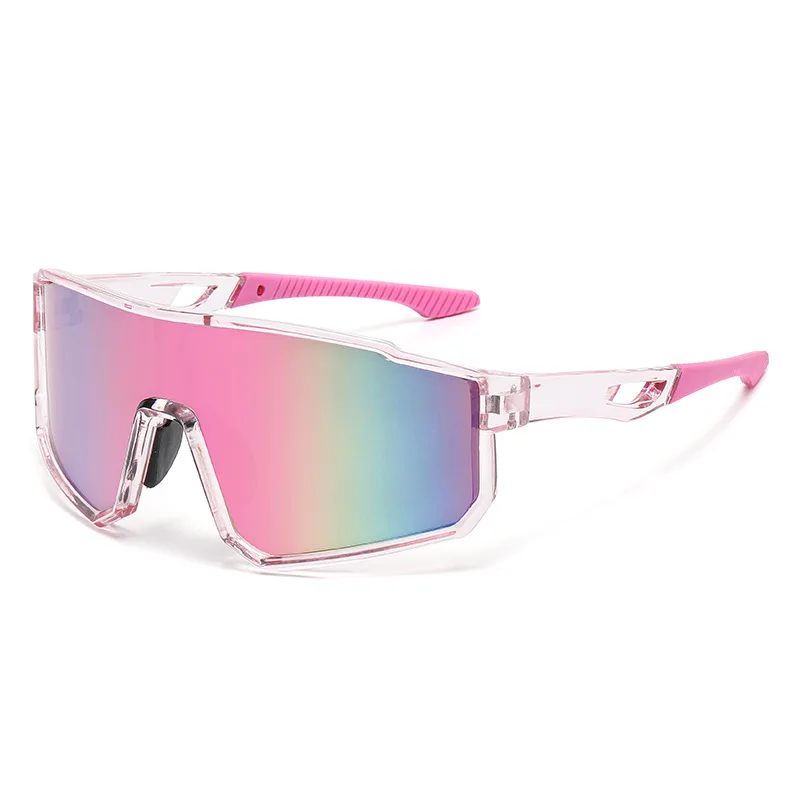 

2026 New European American Large Frame Sunglasses Colorful Outdoor Cycling Windproof Sports Goggles