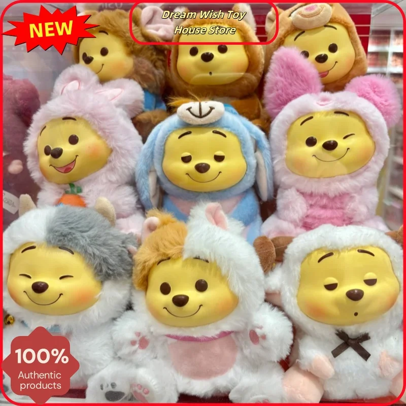 

Authentic Disney Winnie the Pooh Naughty Party Series Trendy Blind Box Cute Vinyl Doll Decorative Pendant Collection Girl Gifts