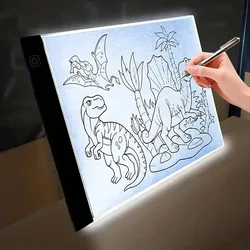 A5 LED tableta de dibujo digital gráficos pad USB LED luz pad electrónica arte gráfico pintura escritura mesa para niños