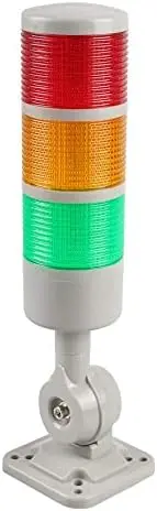 

Светодиодная сигнальная колонна (3-слойная) с зуммером, поворотным основанием, 12В/24В DC, мигающая/постоянная, промышленная сигнальная колонна Andon