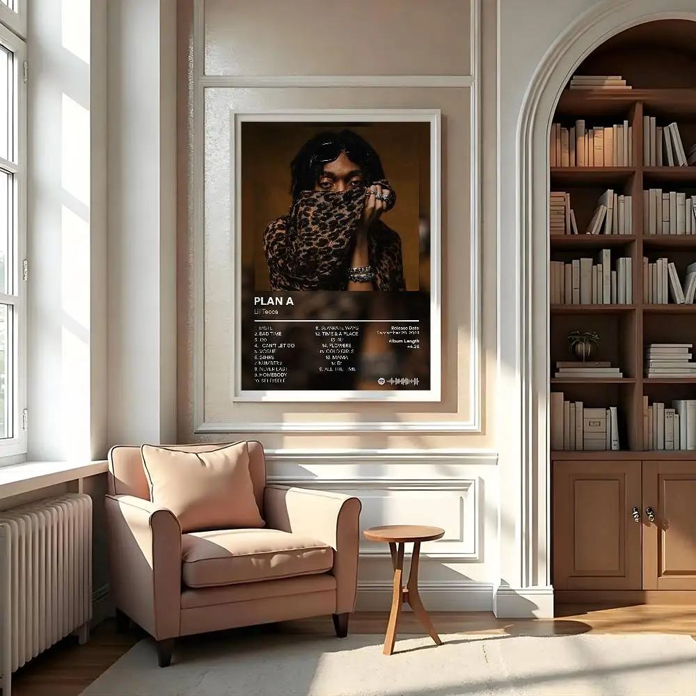 مغني الراب ليل تيكا ألبوم المشارك لزجة جدار الفن الطباعة مقاوم للماء غرفة المعيشة المنزلي غرفة نوم بار ديكور جمالي