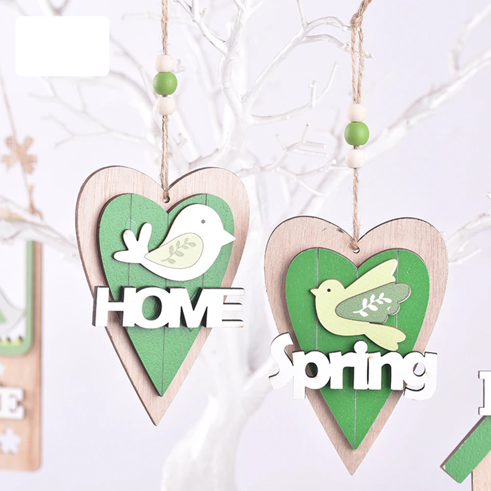 

3 Pcs Letter Plate Pendant Delicate Alphabet Design Safe Materials Festive Hanging naments Home Shape Heart Shape