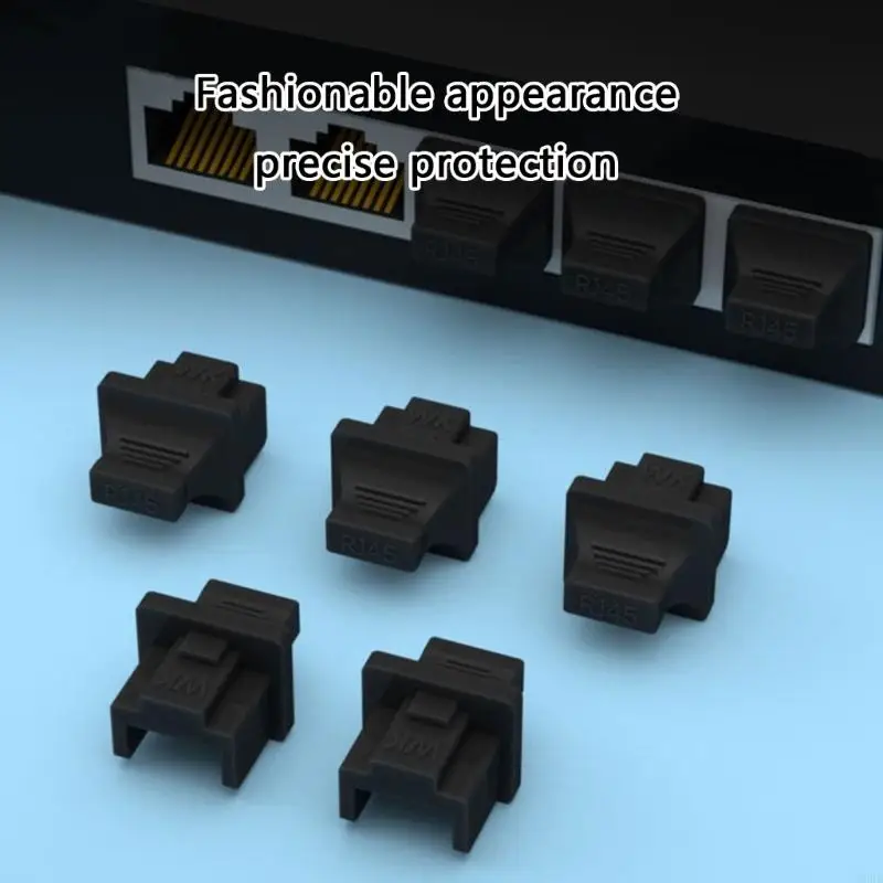 Porta Ethernet da 10 pcs RJ45 Copertura della polvere Plug della protezione RJ45 per laptop 45BD