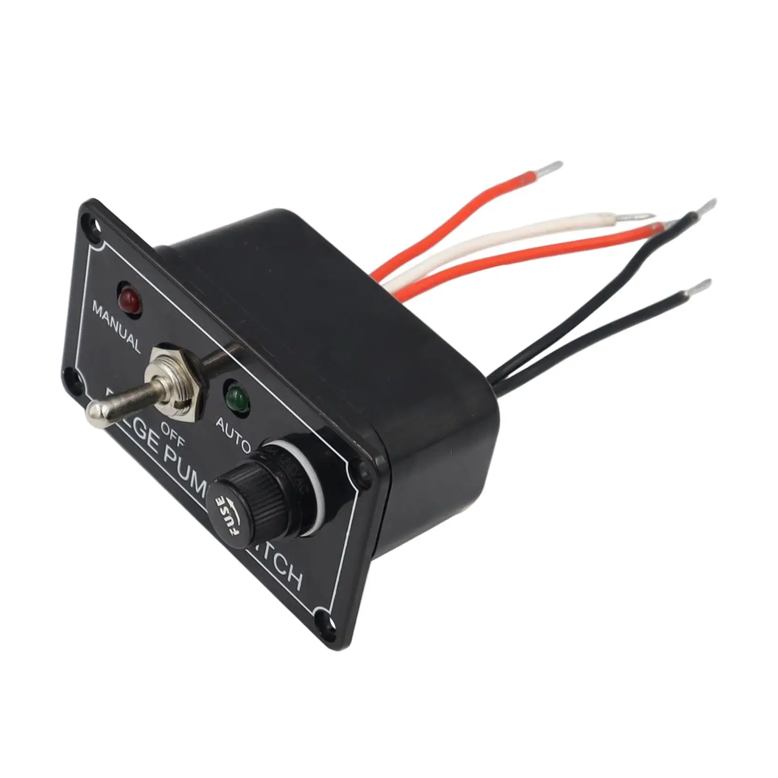 Painel de interruptor da bomba de esgoto de alternância de balancim indicador LED DC 12V se encaixa para