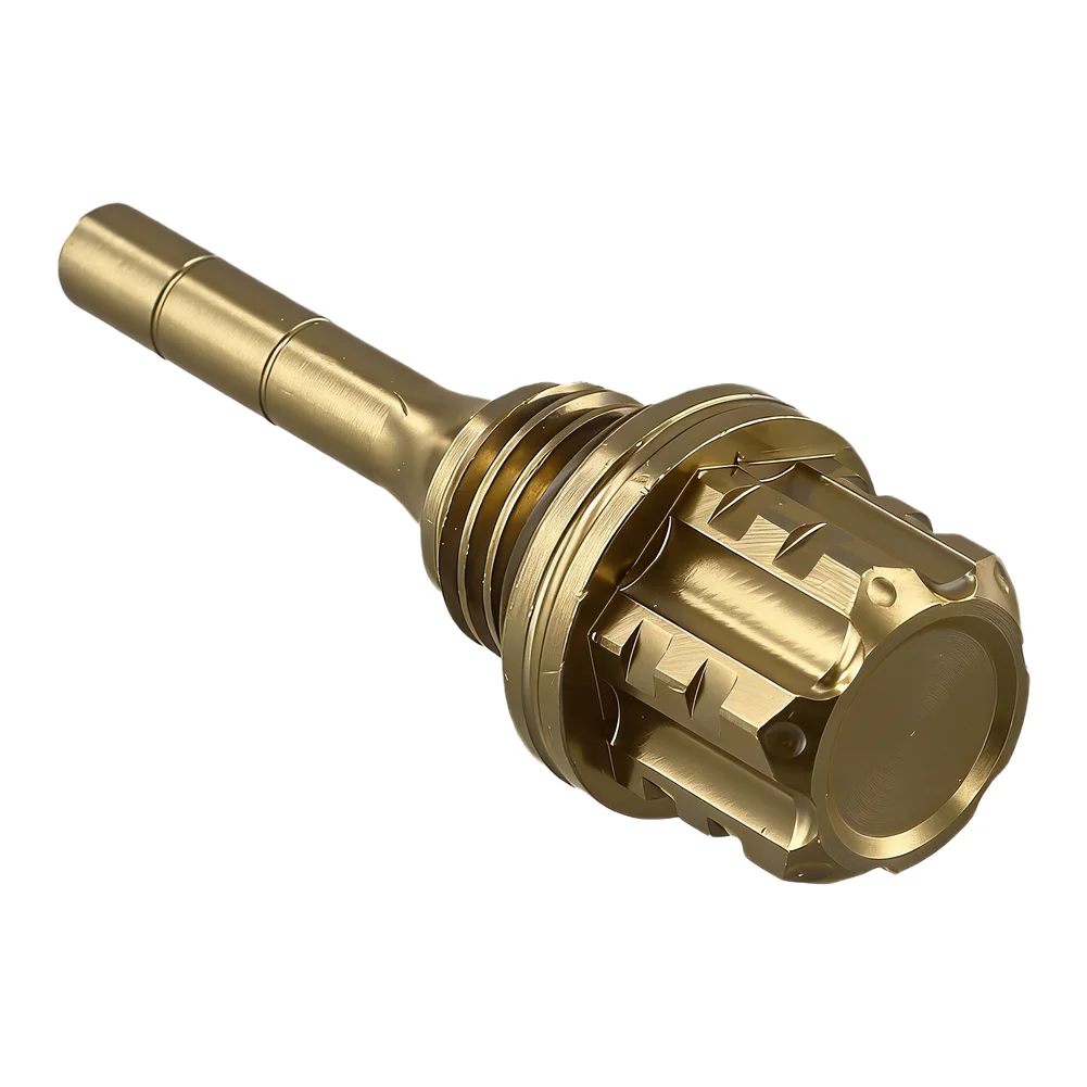 Hexagonal Plum Blossom Oil Dipstick for Motorcycles Built with Anodized Aluminum Alloy for Long Term Oil Inspection Use