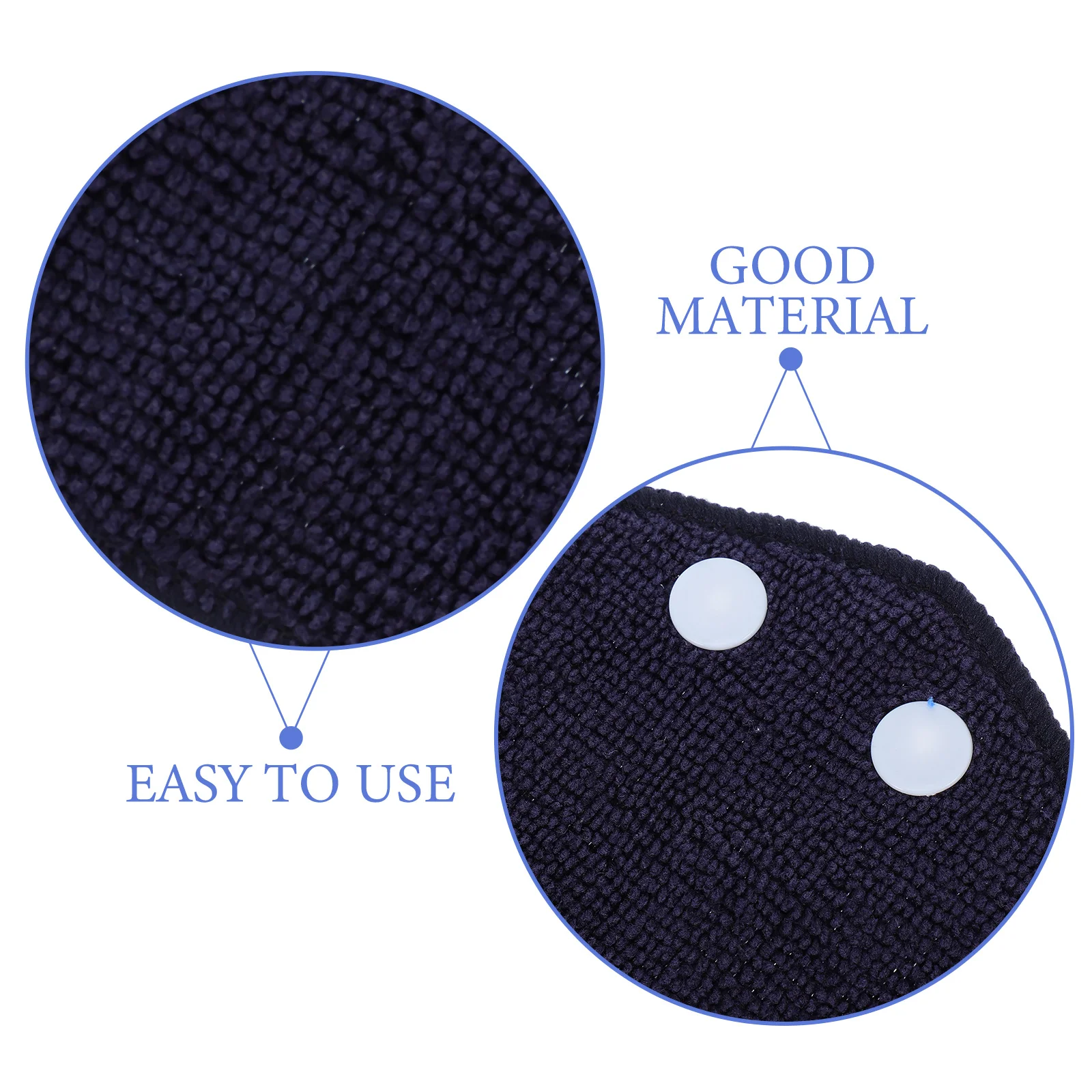 6Pcs Safety Sweat Absorbing Liner Soft Reusable Hard Hat Pad Clip on Design for Construction Workers Washable Hardhat