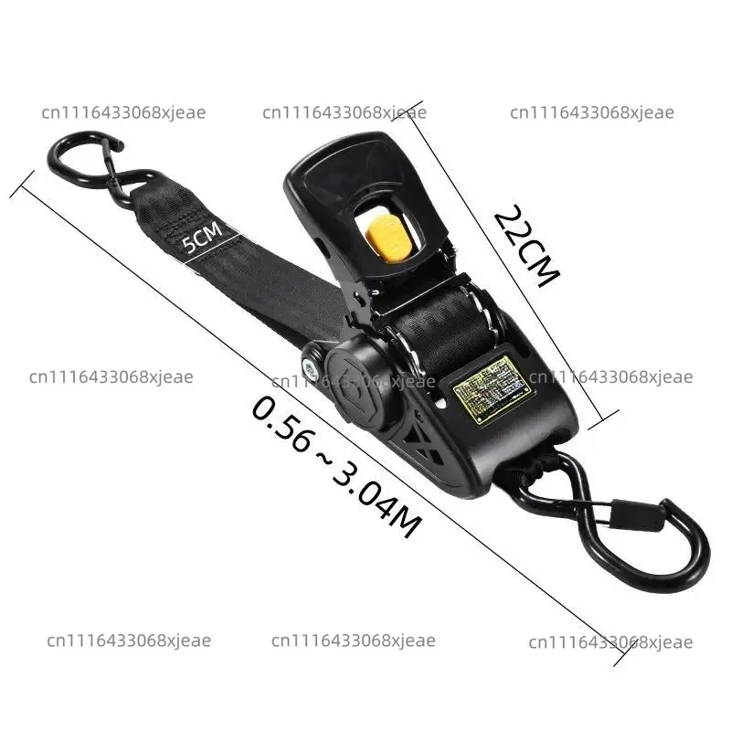Heavy Duty Ratchet Tie Down Straps,Wide Auto Retractable Cargo Straps