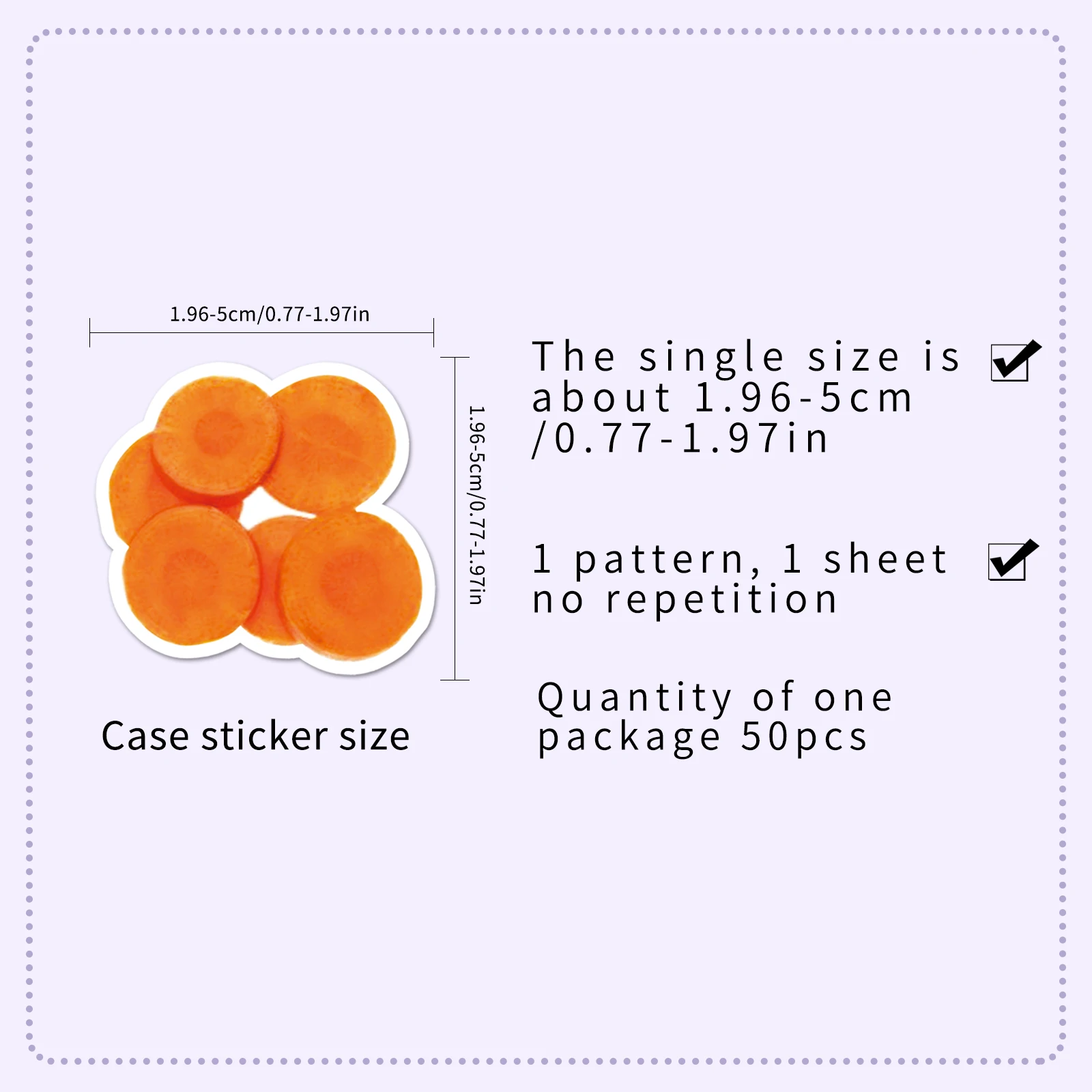 50pc Orange Series Cartoon Cute Graffiti Stickers Suitcase Laptop Skateboard Personalized Stickers