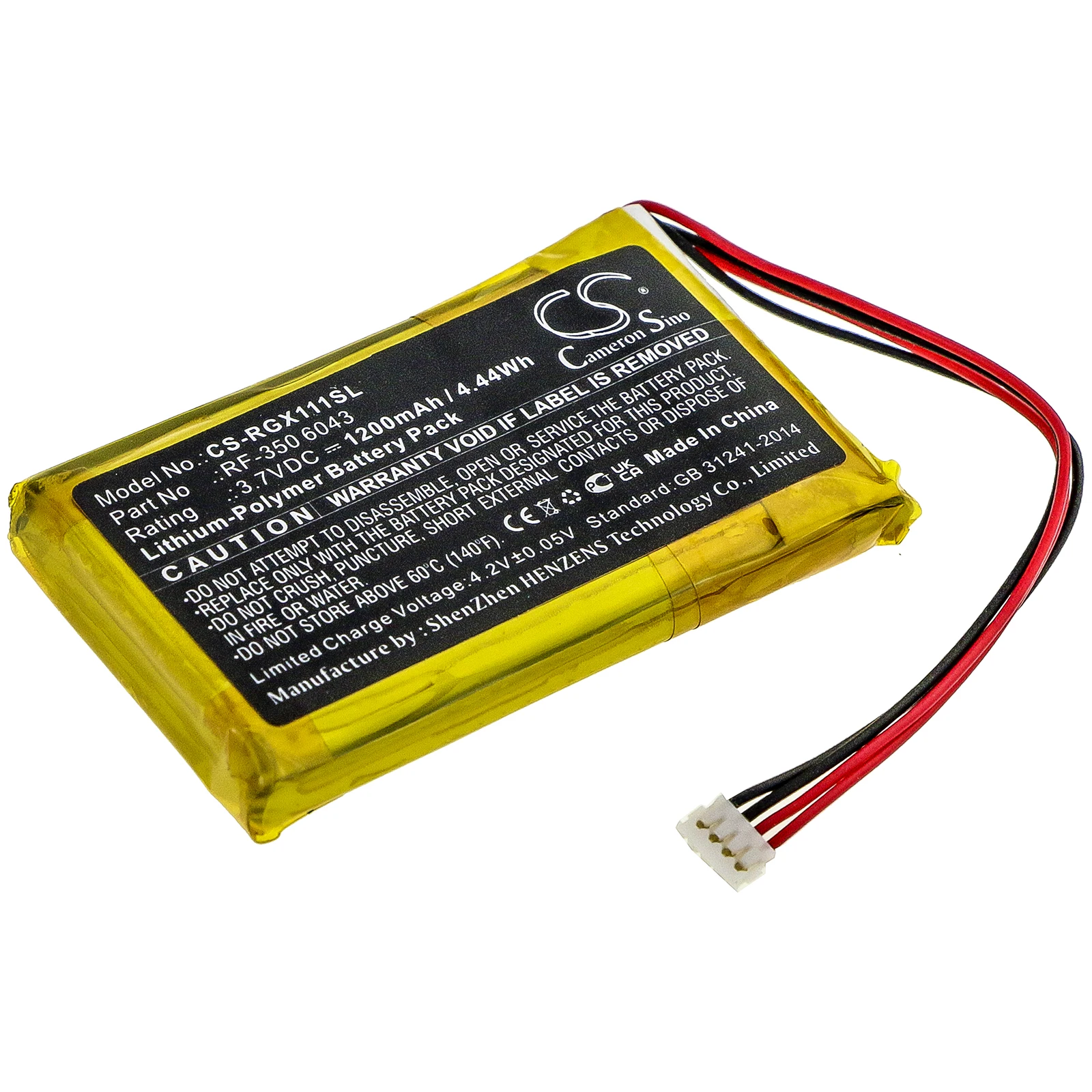Cameron Sino 3.7V 1200mAh GPS, Navigator Battery RF-350 6043 for Renkforce GX-111, GX111, GX 111  +TOOL