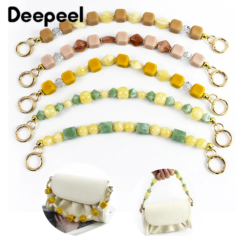 

1/2/5Pcs Color Resin Bags Chain Metal O Ring Buckle for Handbag Purse Replace Shoulder Strap Chains DIY Handmade Bag Accessories