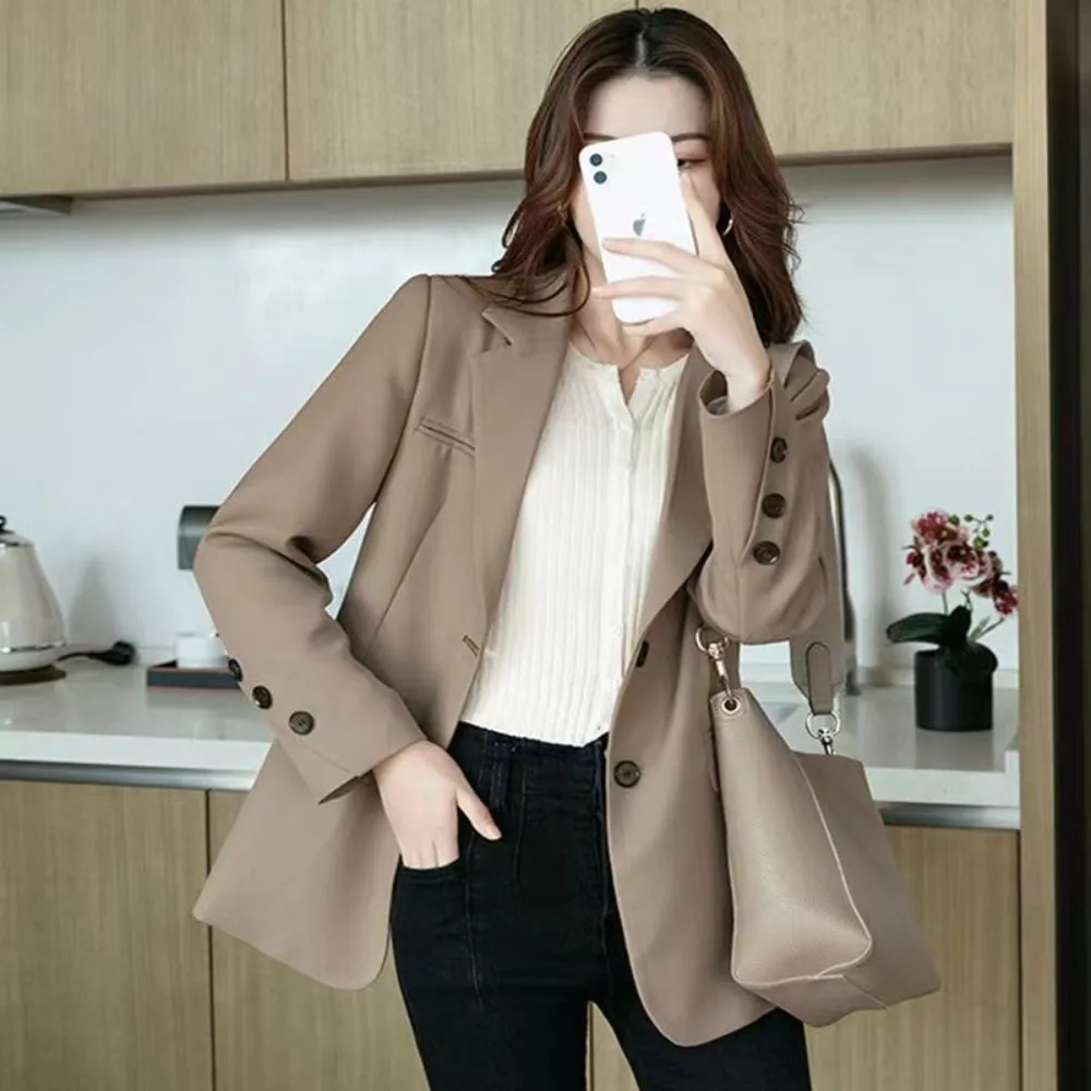 

2025 Spring and Autumn New Korean-style Women's Blazer, Loose Fit, Popular Long-sleevedWomenzara woman 2025 new collection ropa