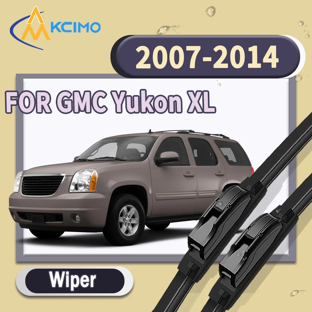 

High Quality Silent 2pcs Windscreen Car Rain Brush Front Windshield Auto Wipers Perfect Fit for GMC Yukon XL 2007-2014