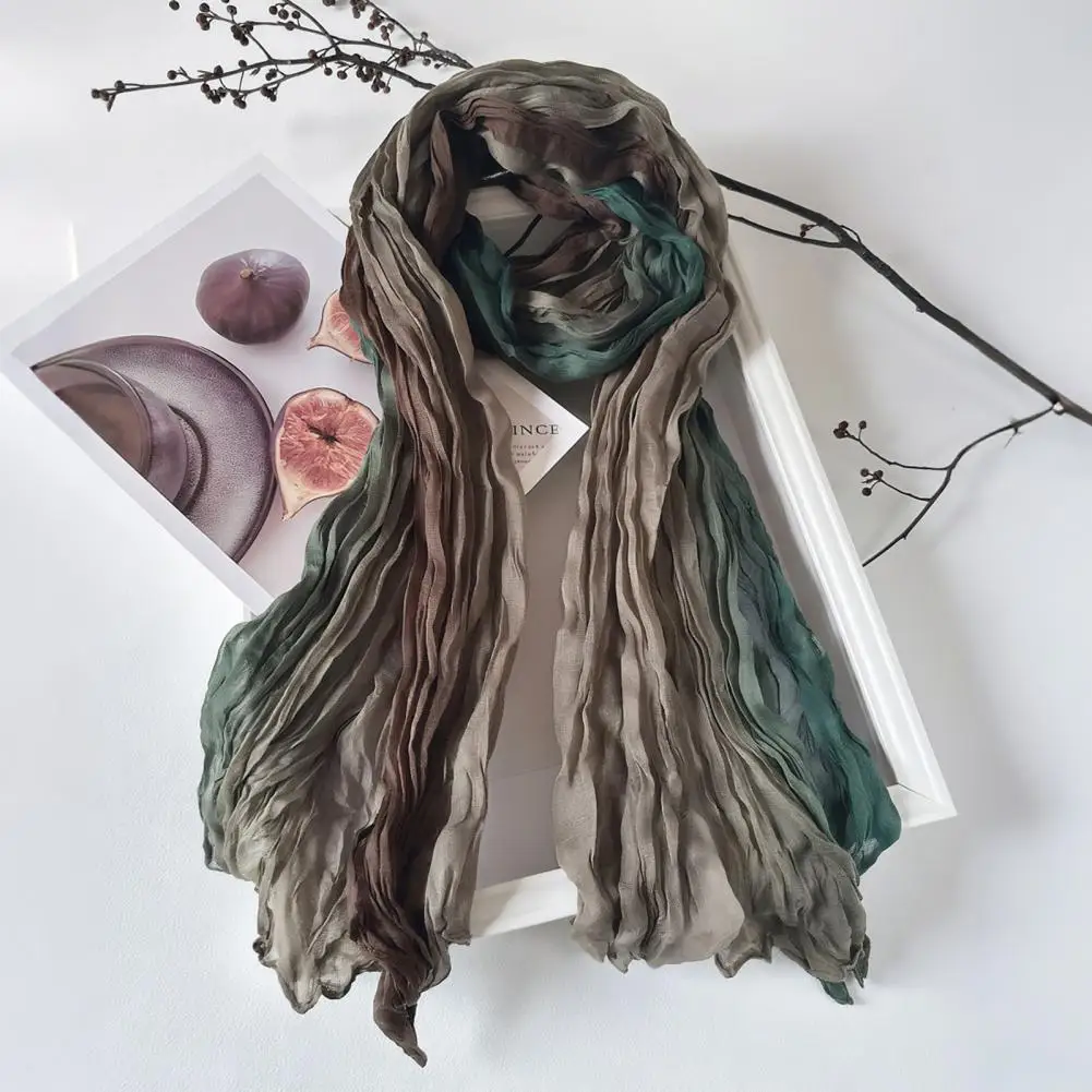 

Женский шарф с принтом тай-дай, мягкий на ощупь шарф, женский шарф с принтом тай-дай, мягкая всепогодная шаль на осень/зиму, универсальный уличный аксессуар