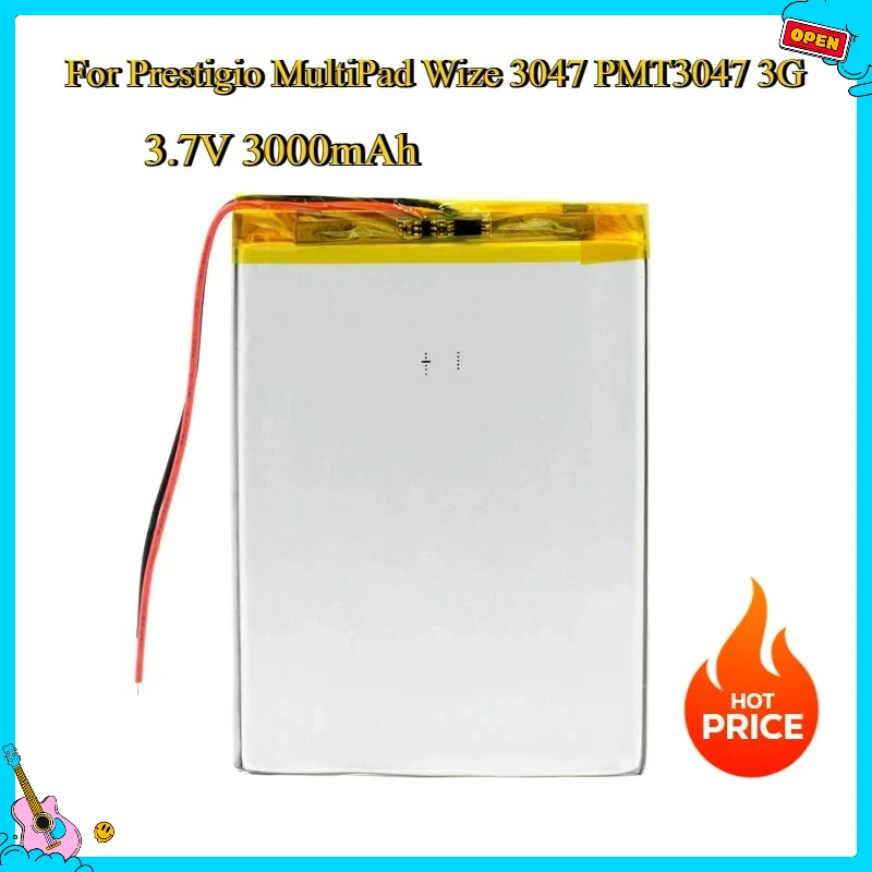 

New 3.7V 3000mAh Replacement Battery For Prestigio MultiPad Wize 3047& PMT3047 3G Tablet Mobile Phone Batteries