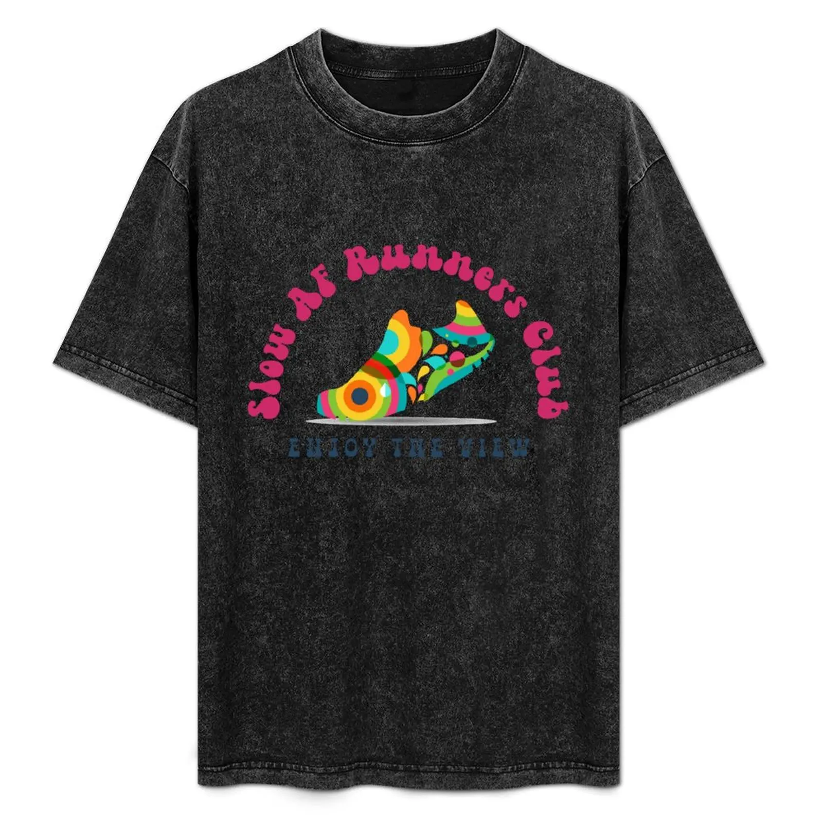 

Slow Runners Club T-Shirt Graphic Print Short Sleeve T-Shirt