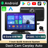 Android System 8core 4+64G 7inch Dash Camera Player Wireless Android Auto Carplay Screen Google Play Youtube GPS WiFi