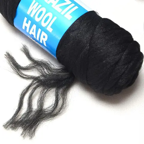 Wigundle Per Intrecciare 70g per pacco Capelli di lana brasiliana Fibra sintetica ignifuga per trecce a scatola Trecce senegalesi Twist