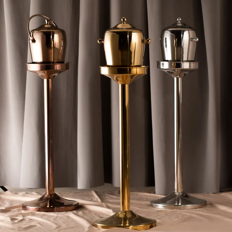 European luxury double champagne  ice bar ktv thermal insulation ice  floor-to-ceiling ice