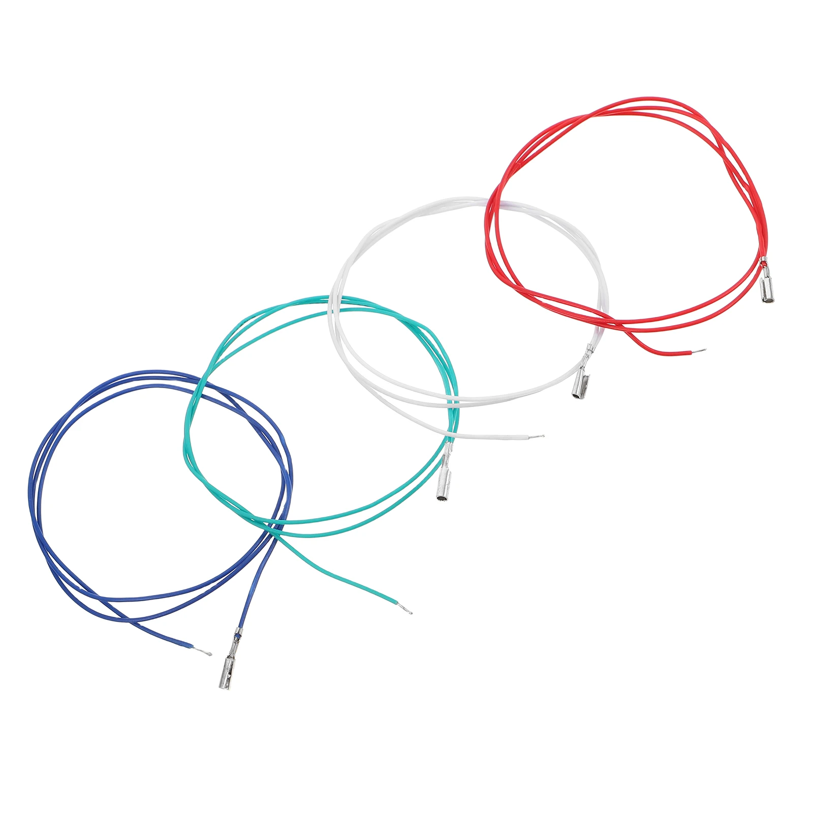 

4Pcs Headshell Wire Set for Stereo Phonograph Head Replacement Copper Core Stable Signal Transmission Turntable Accessory