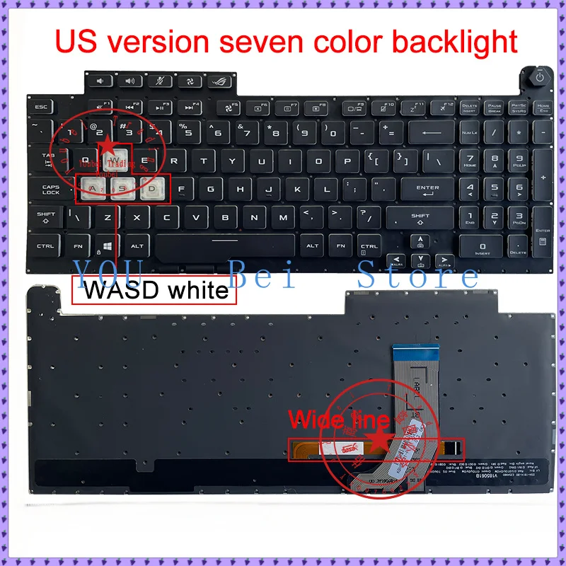 Новая английская клавиатура для ноутбука ASUS G731 G731GT G731GU G731GV G731GW G732 G732L G732G G732GU G712 G712L G712V S7D