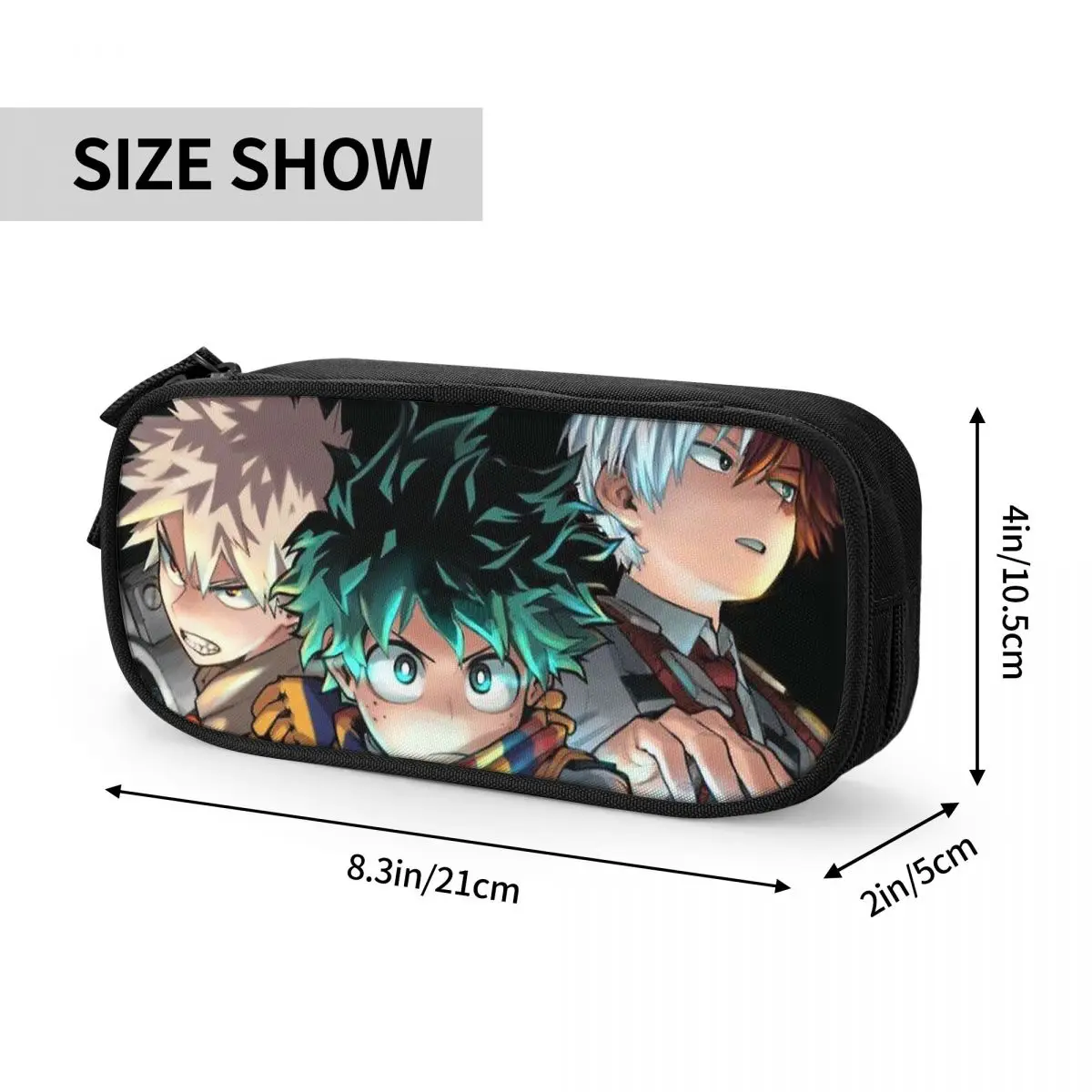 Imagem -06 - Boku no my Hero Academia Lápis Cases Lovely Win Salvar Esperança Pen Holder Bolsa Estudante Grande Armazenamento Estudantes Presente da Escola