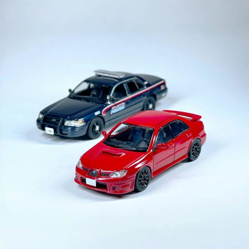 

Rollin 1:64 Victoria Interceptor Impreza WRX STI Alloy Car Model Twin-Car Set