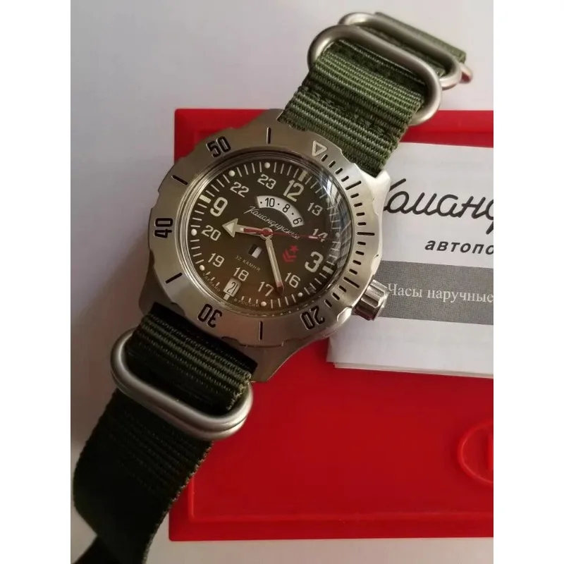 Military Watch 24 Hours New Commander Series Automatic Mechanical Men's Watch 100 Meters Waterproof Dive