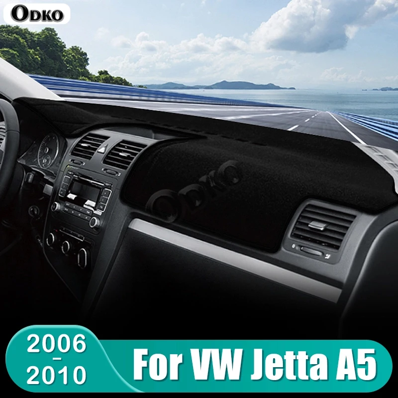 

For Volkswagen VW Jetta A5 MK5 2006 2007 2008 2009 2010 Car Dashboard Cover Avoid Light Sun Shade Anti-UV Carpets Accessories