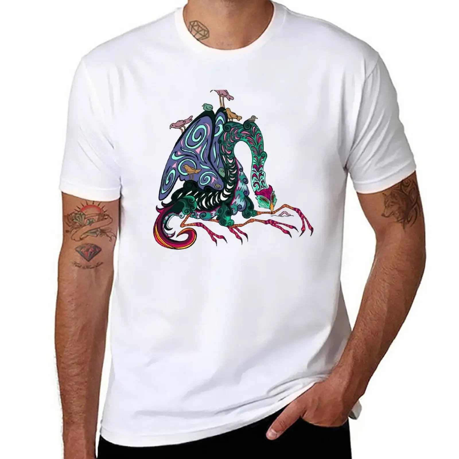 

New mythical owl beast - original by trenchcoat frog T-Shirt sweat shirt T-shirt men