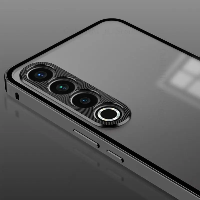 For Meizu 21 20 Pro Tempered Glass Phone Case For Meizu 20 Infinity Aluminium Alloy Bumper Magnet Cover For MEIZU 21 Pro Funda