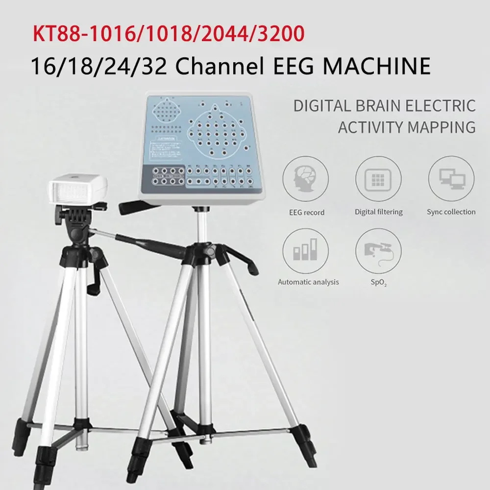 

1PC CONTEC KT88 Digital EEG Machine 24 32Channel Brain EEG Map Scanner Brain Electric Activity Mapping System and Software