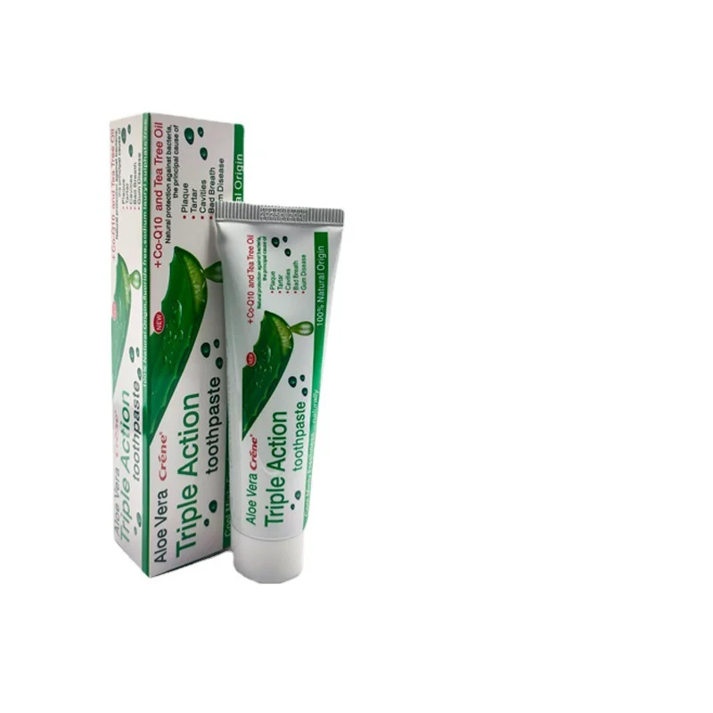 Aloe Vera ยาสีฟันสูตรฟันขาว Whitening ฟัน Freshening Breath ปกป้องสุขภาพเหงือกป้องกันฟันความไว Зубная Паста