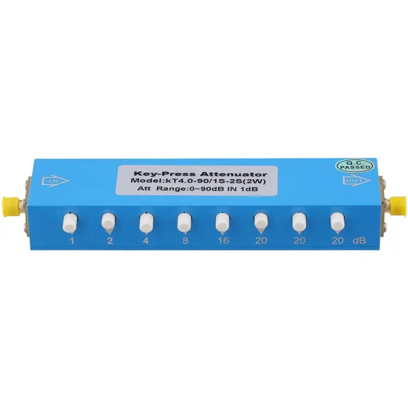 [B24B!】 SMA/N Adjustable RF Signal Attenuator 0-90Db 2W DC-4Ghz External Thread Inner Hole For Network Communication