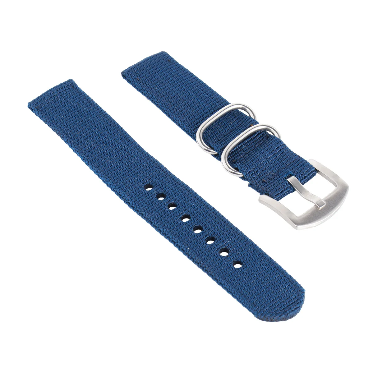 

Nylon Canvas Replacement Watch Strap Blue Durable Comfortable Soft Texture Elastic Pattern for Watch Use Replacement Strap