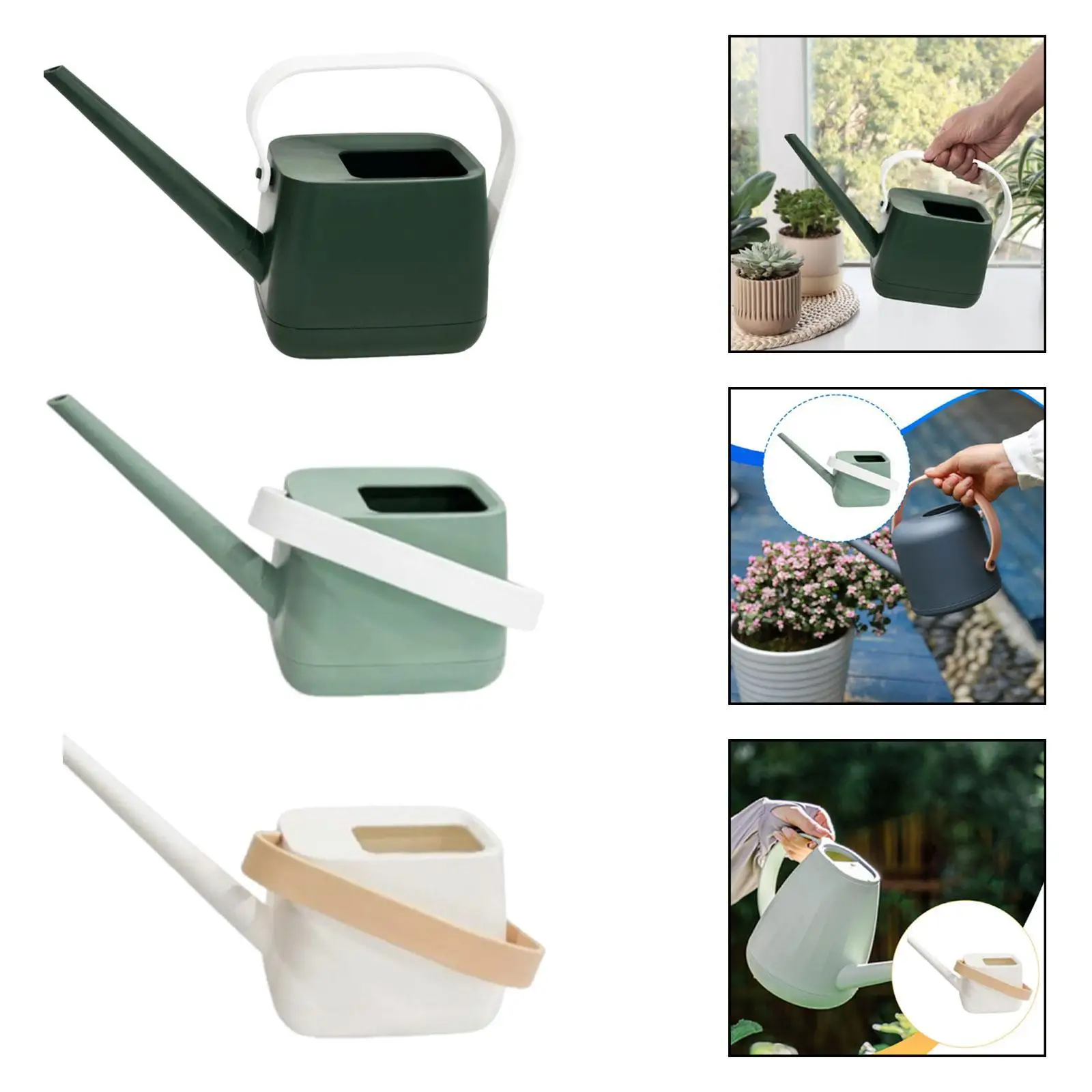 

Watering Can for Indoor Plants Long Spout Plastic Gardening Tool for Flowerpots Home Garden and Office Use