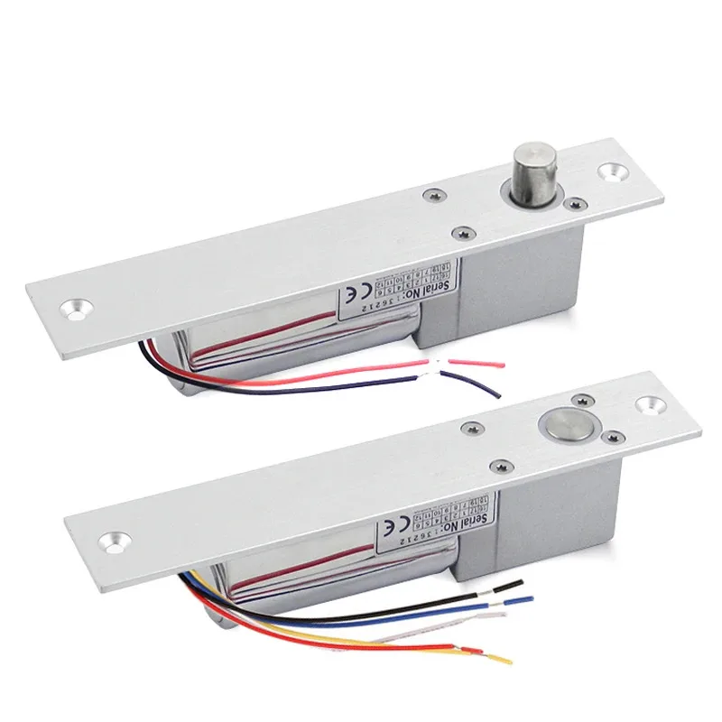 DC12V Fail Safe Electric Bolt Lock Low Temperature Drop Electronic Mortise Door Locks with Time Delay for Access Control System