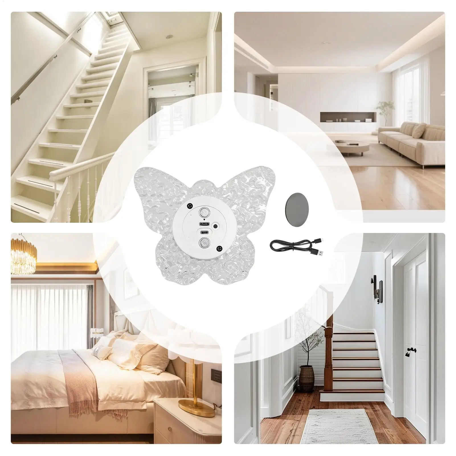 

Настенный светильник с датчиком движения, магнитный, перезаряжаемый, для спальни, гостиной, прихожей, лестницы, для чтения