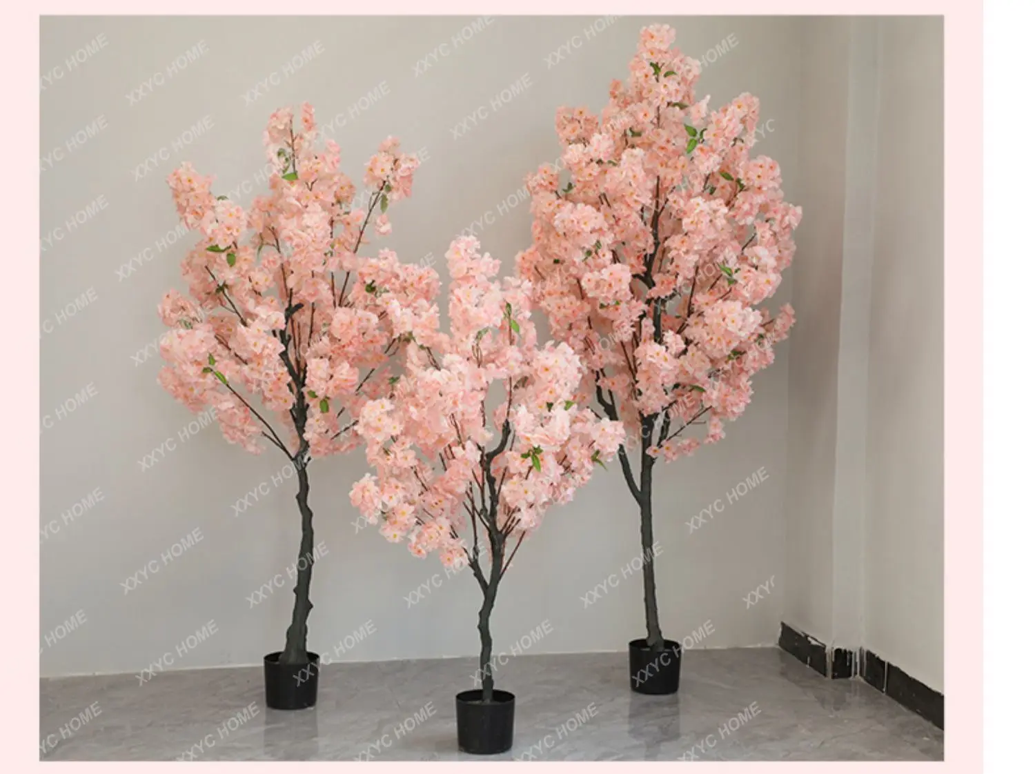 Artificial Cherry Blossom Wishing Tree Artificial Flower Floor Indoor Plant Pot Large Home Decoration Living Room DecorationTree