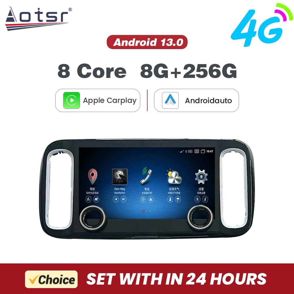 

12,8 дюйма с ручкой для модели Mercedes Vito 2024, встроенный радар с 12 зондами, окружающее освещение, полный комплект на 360 градусов, навигация Carplay Car Radio