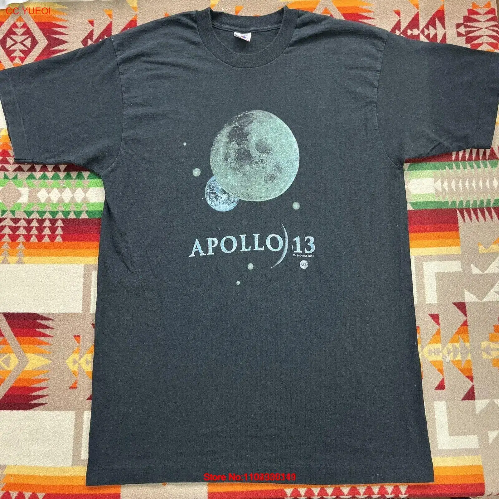 Vintage Apollo 13 Movie Tom Hanks T Shirt Sz L Move Tee