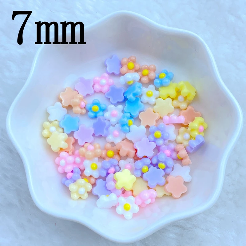 300pcs 3D Charms Kawaii Mini Egg Flower Nail Art Jewelry Manicure Nail Decoration Accessories