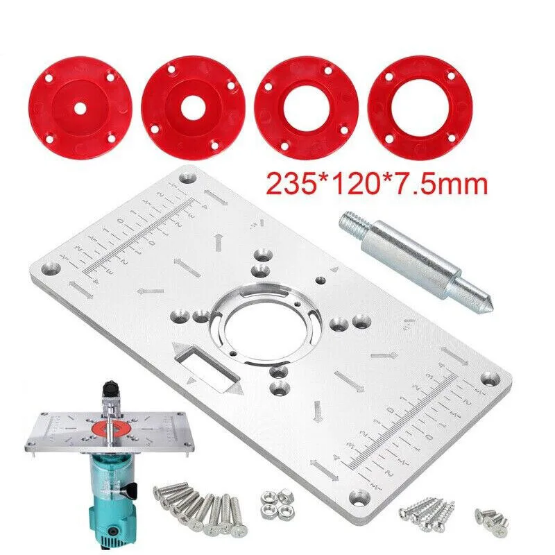 Mounting plate insert plate for Makita RT0700C router table 235mm